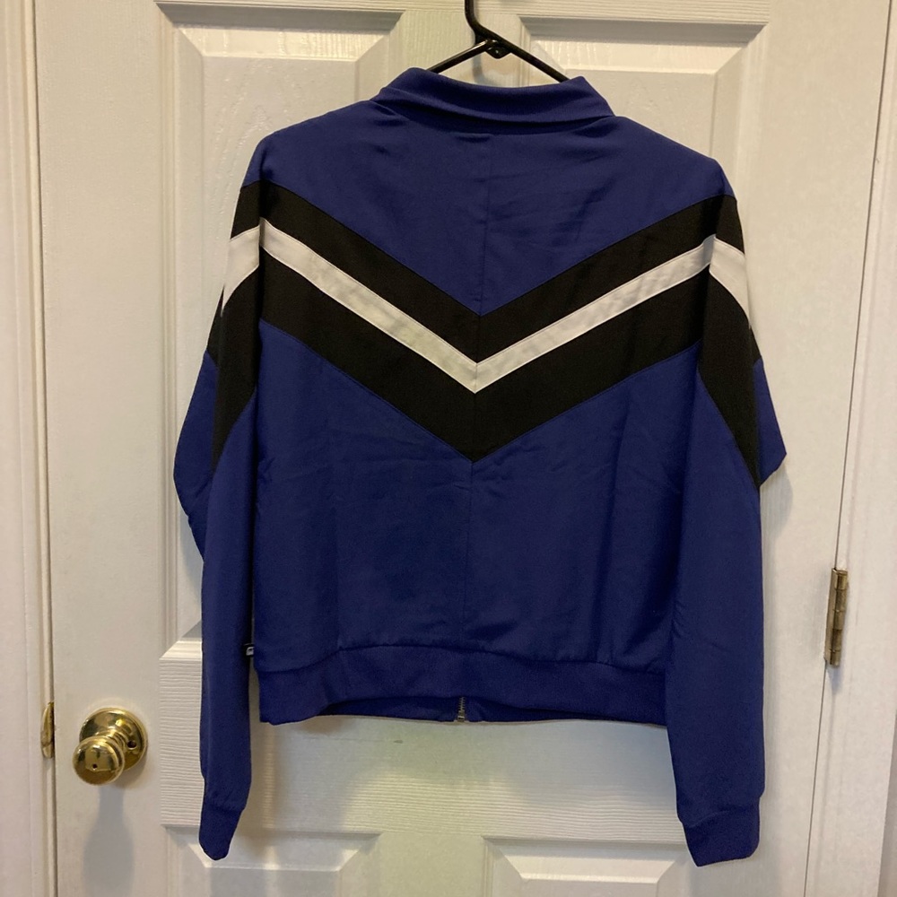 FABLETICS Jumper. Brand new. Never been worn! Blue/black/ white.